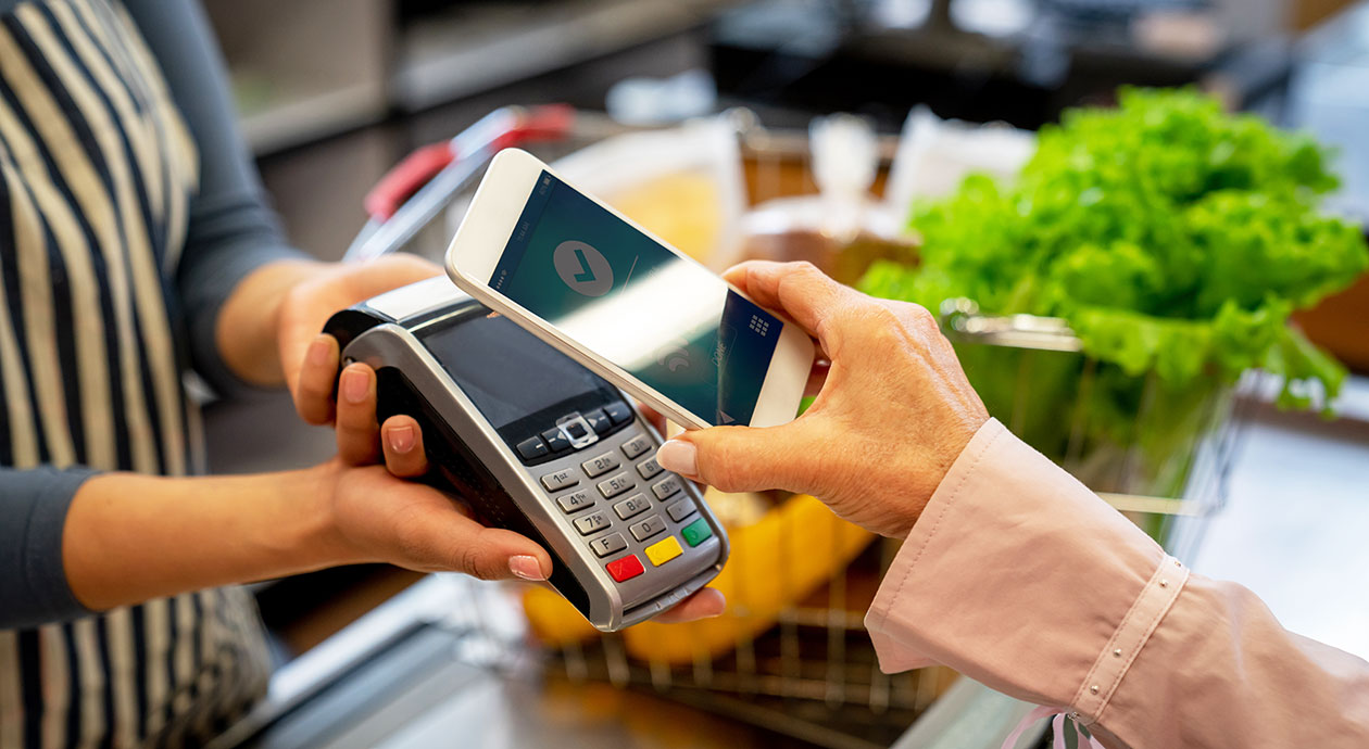 Betalen met uw smartphone in de supermarkt