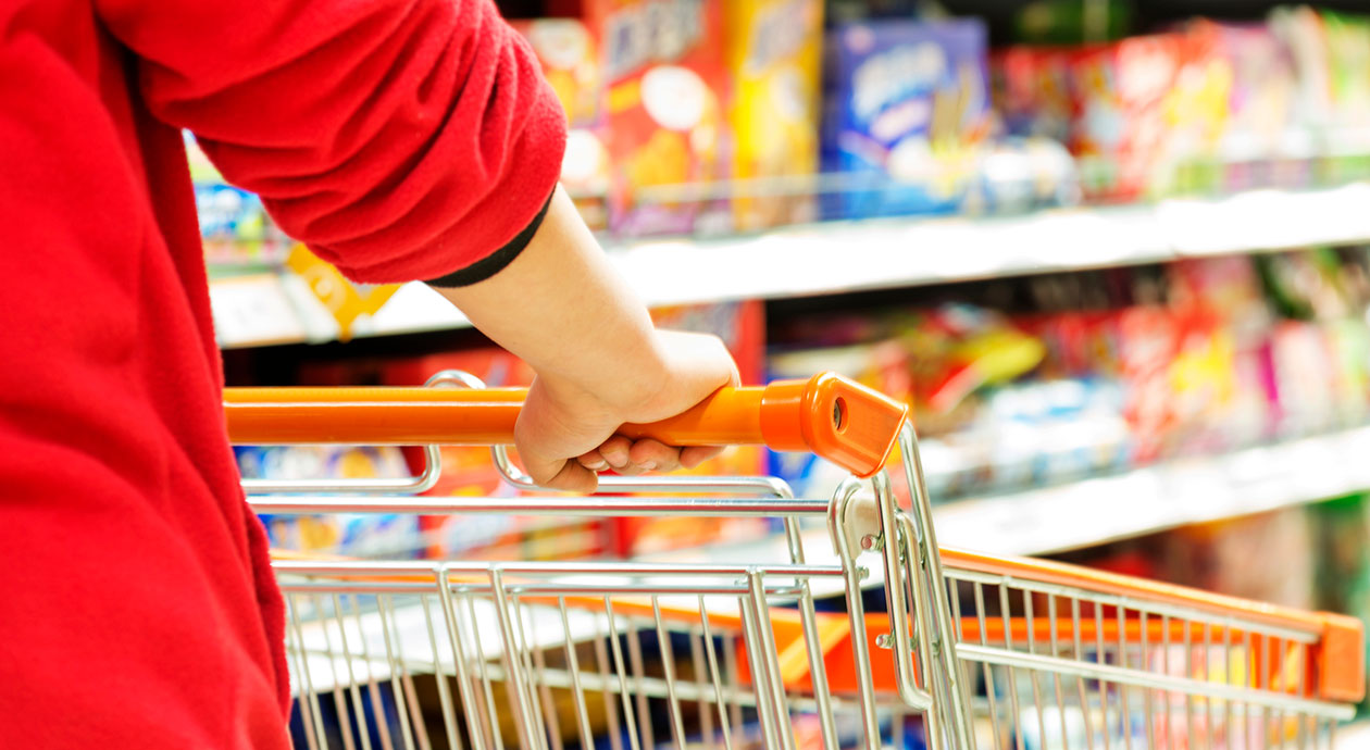 Boodschappen doen in de supermarkt