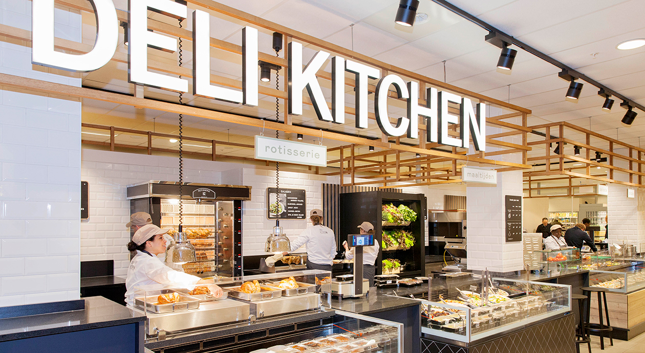 Vernieuwing in supermarkt Albert Heijn: Deli Kitchen
