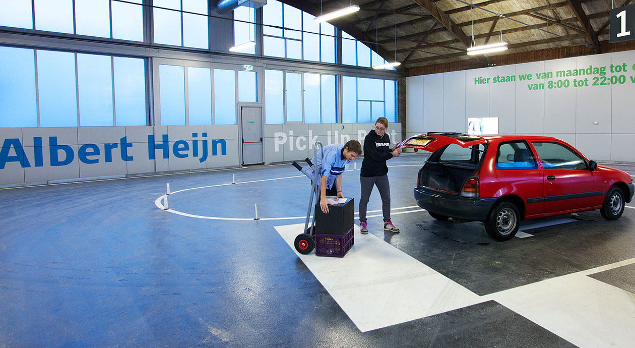 Boodschappen ophalen bij een Albert Heijn Pick Up Point