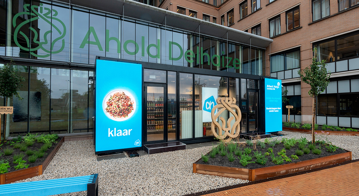 114 m² vol techniek: Albert Heijn test digitaal winkeltje in Zaandam