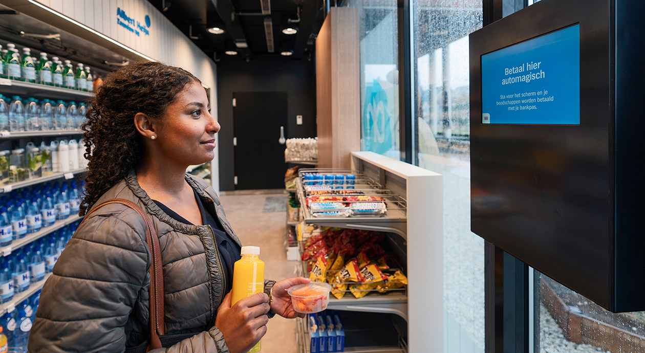 Digitale winkel van Albert Heijn in Zaandam