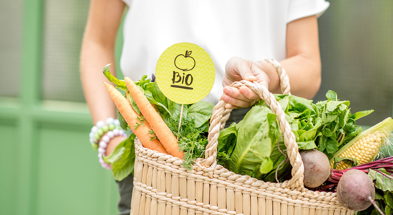 Boodschappen doen in de biologische supermarkt