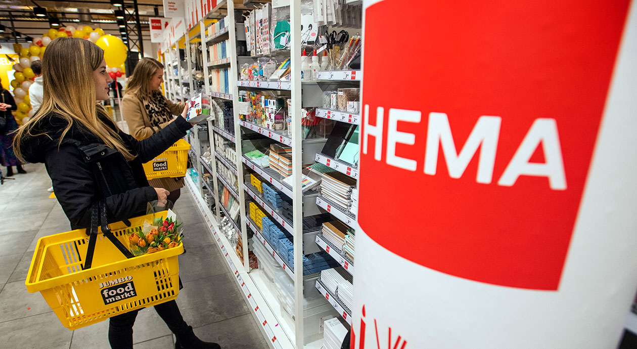 HEMA-producten nu ook in het schap bij Jumbo