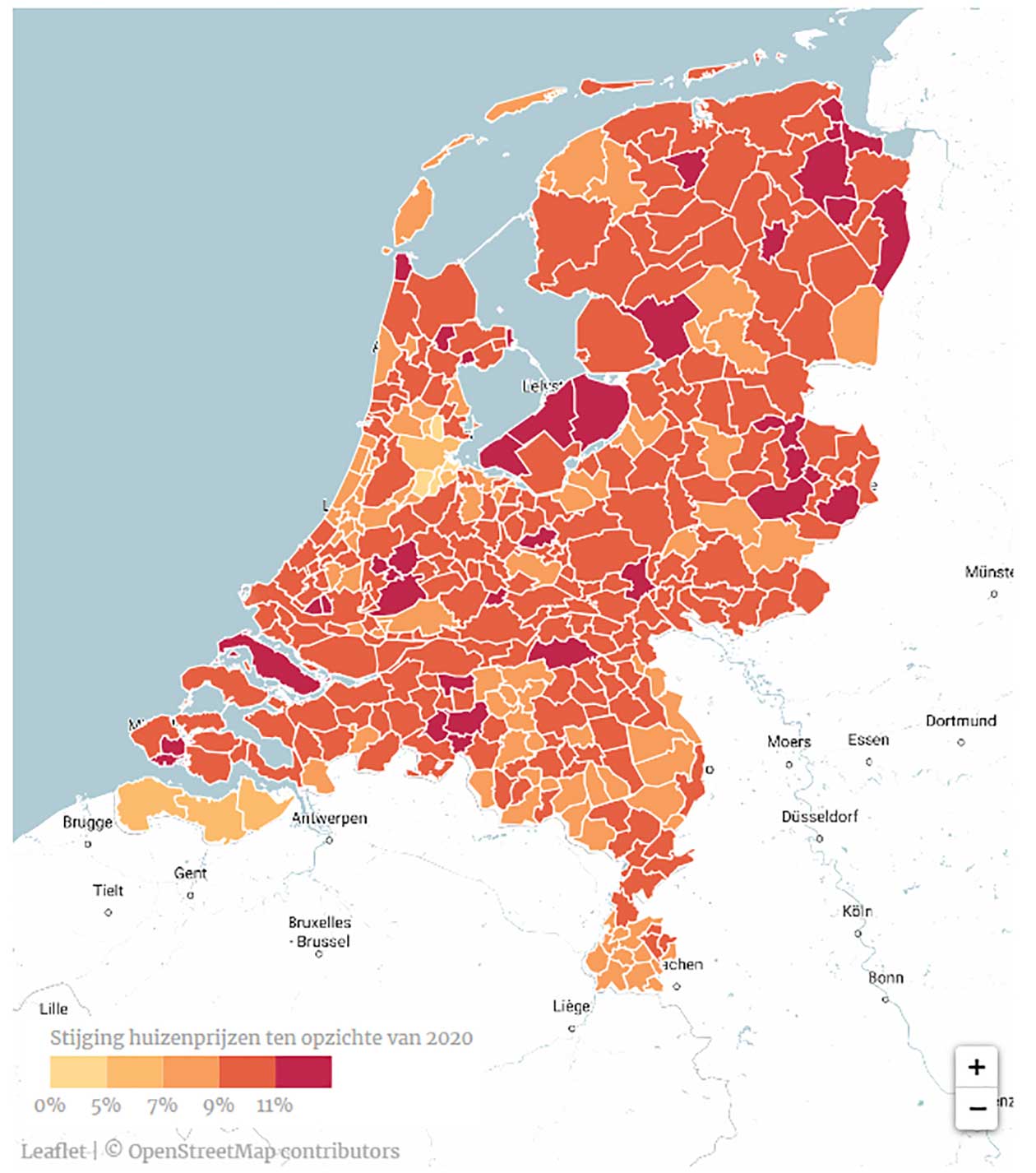 Huizenprijzen in Nederland