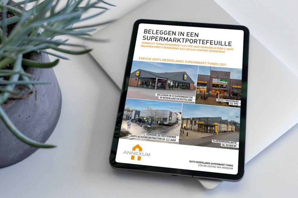 Brochure Duits Nederlands Supermarkt Fonds 7 Redenen waarom beleggen in supermarktvastgoed interessant is